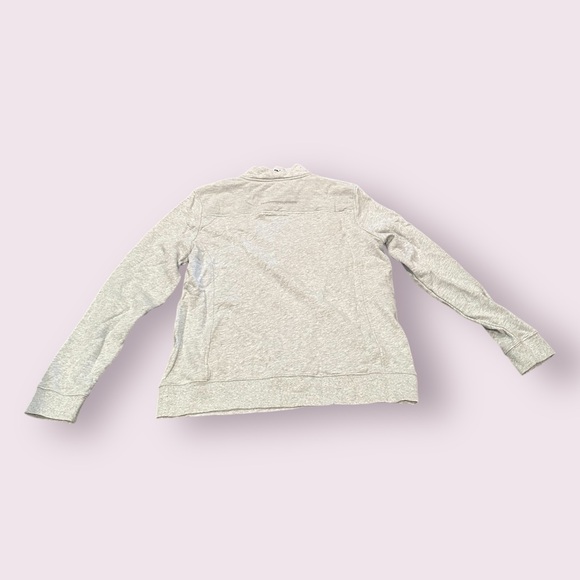 Women's Vineyard Vines Light Gray Half-Zip Sweatshirt Size Large - Picture 8 of 9